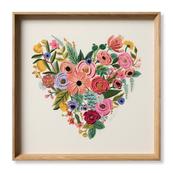 Garden Party Heart Multi 1'9"x1'9" Wall Art